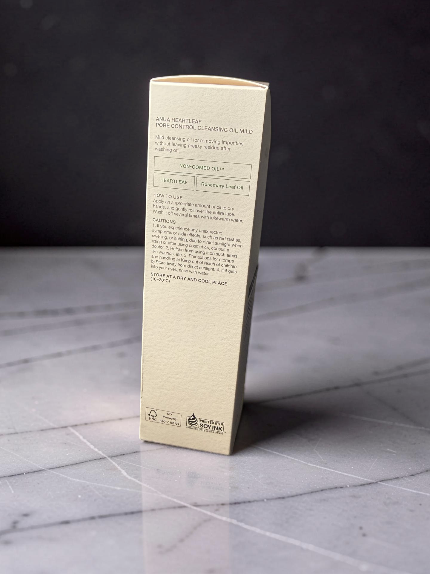 Anua Heatleaf Pore Control Cleansing Oil Mild