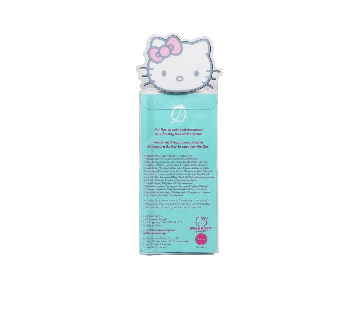 The Crème Shop x Hello Kitty Macaron Lip Balm Cool As Mint
