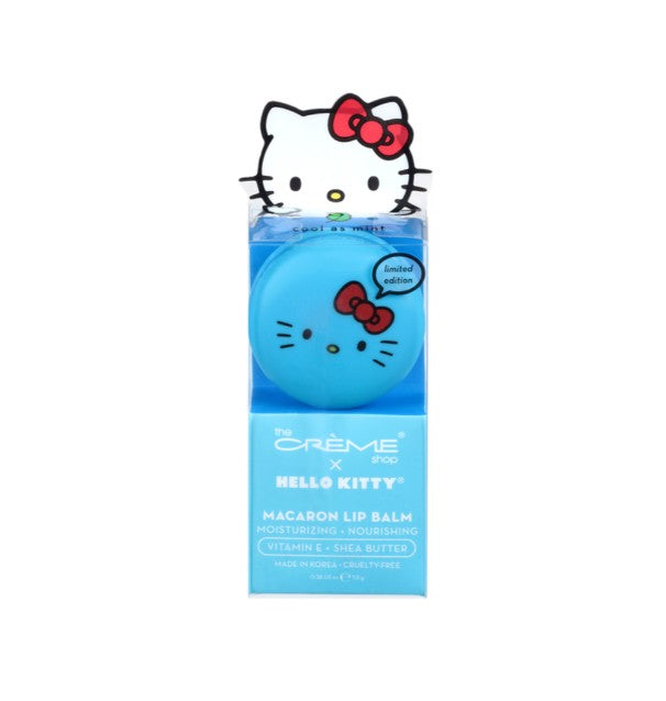 The Crème Shop x Hello Kitty Macaron Lip Balm(Cool As Mint)