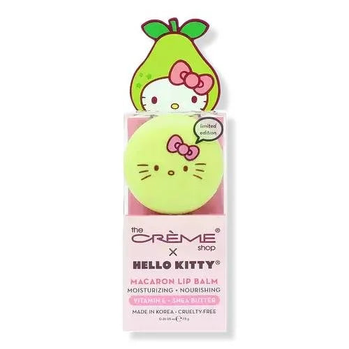 The Crème Shop x Hello Kitty Macaron Lip Balm (Juicy Pear)